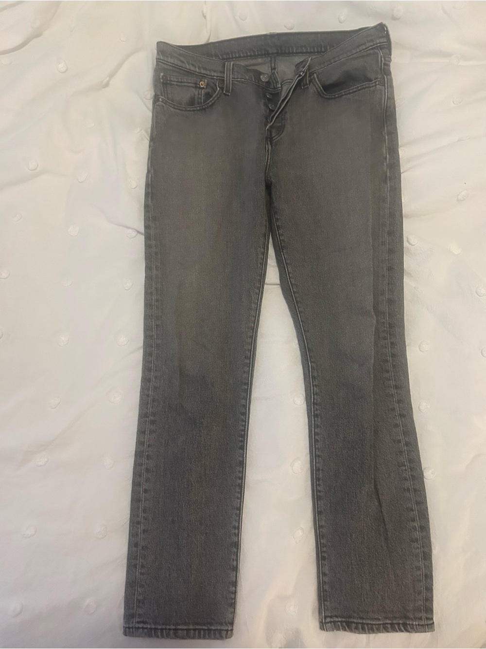 Levi's Women's Gray Straight Leg Jeans - Faded Charcoal Wash